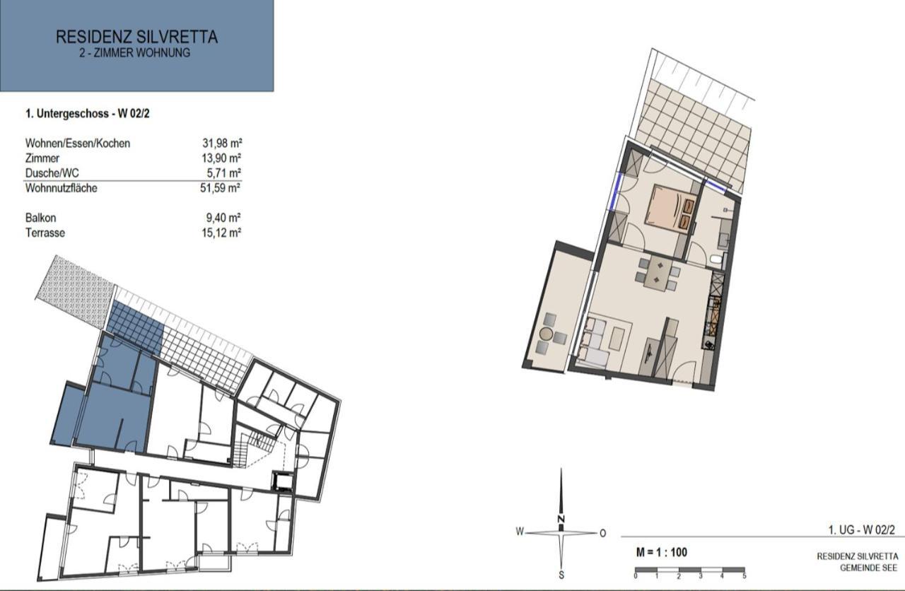 Charmantes Apartment In Der Residenz Silvretta - Inklusive Silvretta Card Premium Зее Екстериор снимка